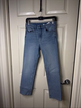 Men's Light Blue Straight-Leg Jeans